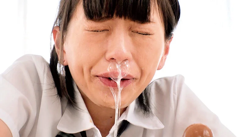 雫月心桜 鼻ちょうちん えずき顔