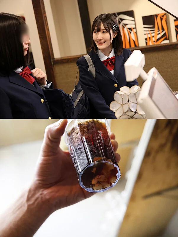 青葉はる ファミレス 友達と会話 食ザー ウーロン茶